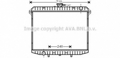 AVA QUALITY COOLING dn2148 -  Радиатор, охлаждение двигателя